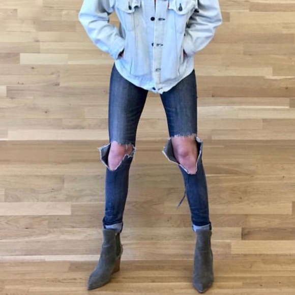 CITIZENS OF HUMANITY GREY CARLIE HIGH RISE - Picture 6 of 6